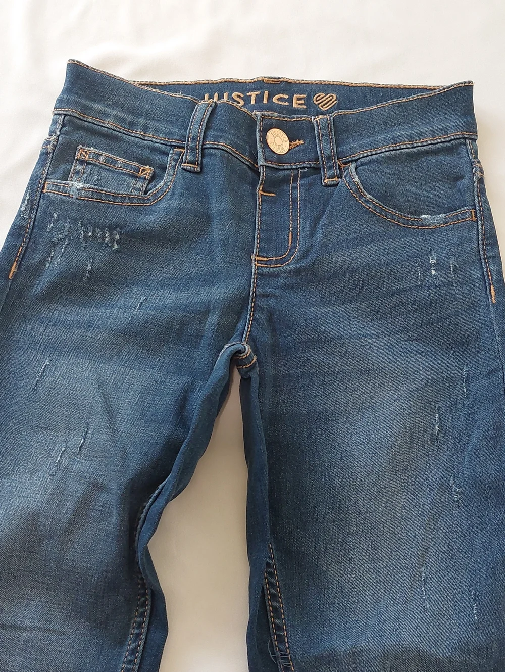 Justice Dark Blue Skinny Jeans.Girls Size 10 .